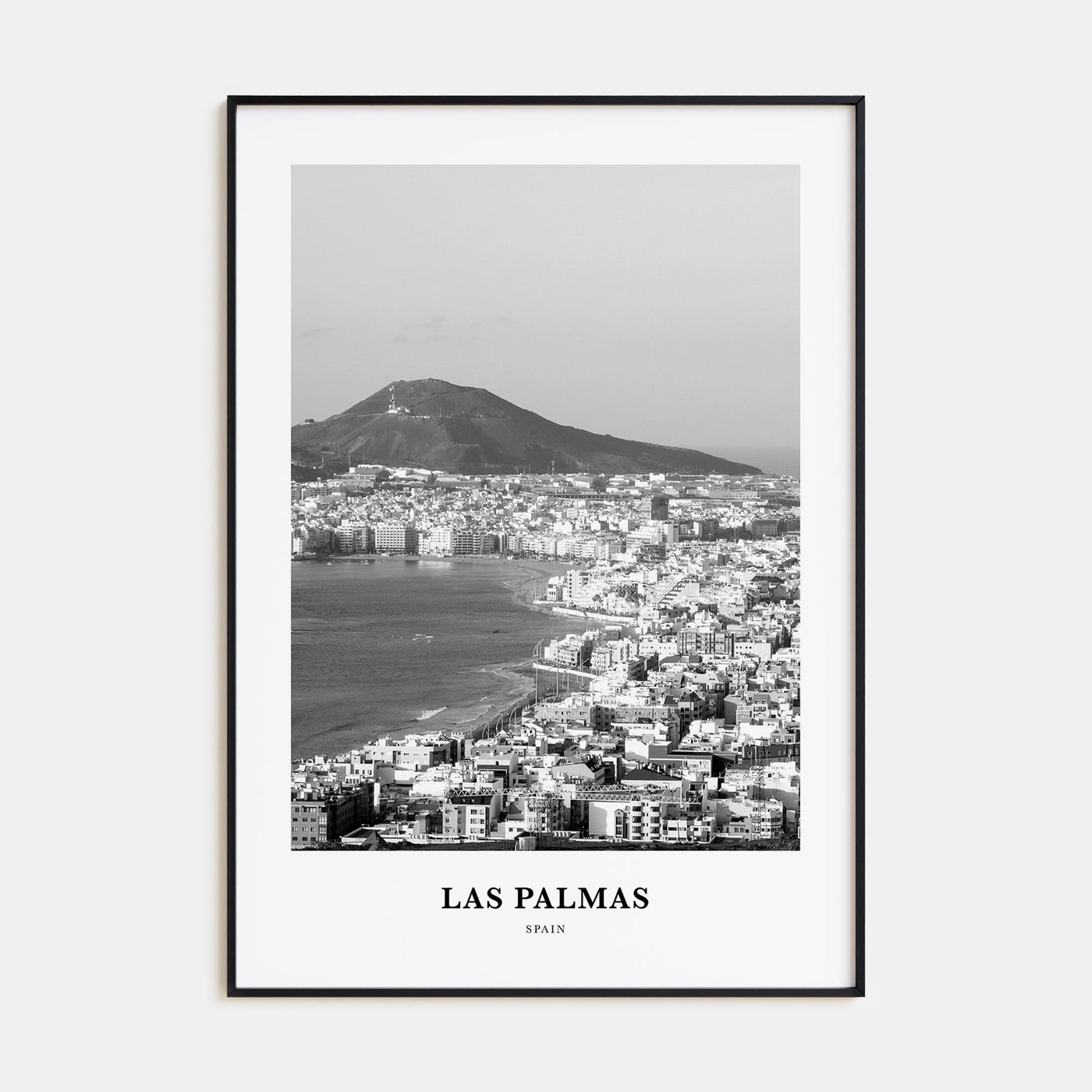 Las Palmas Portrait B&W Poster
