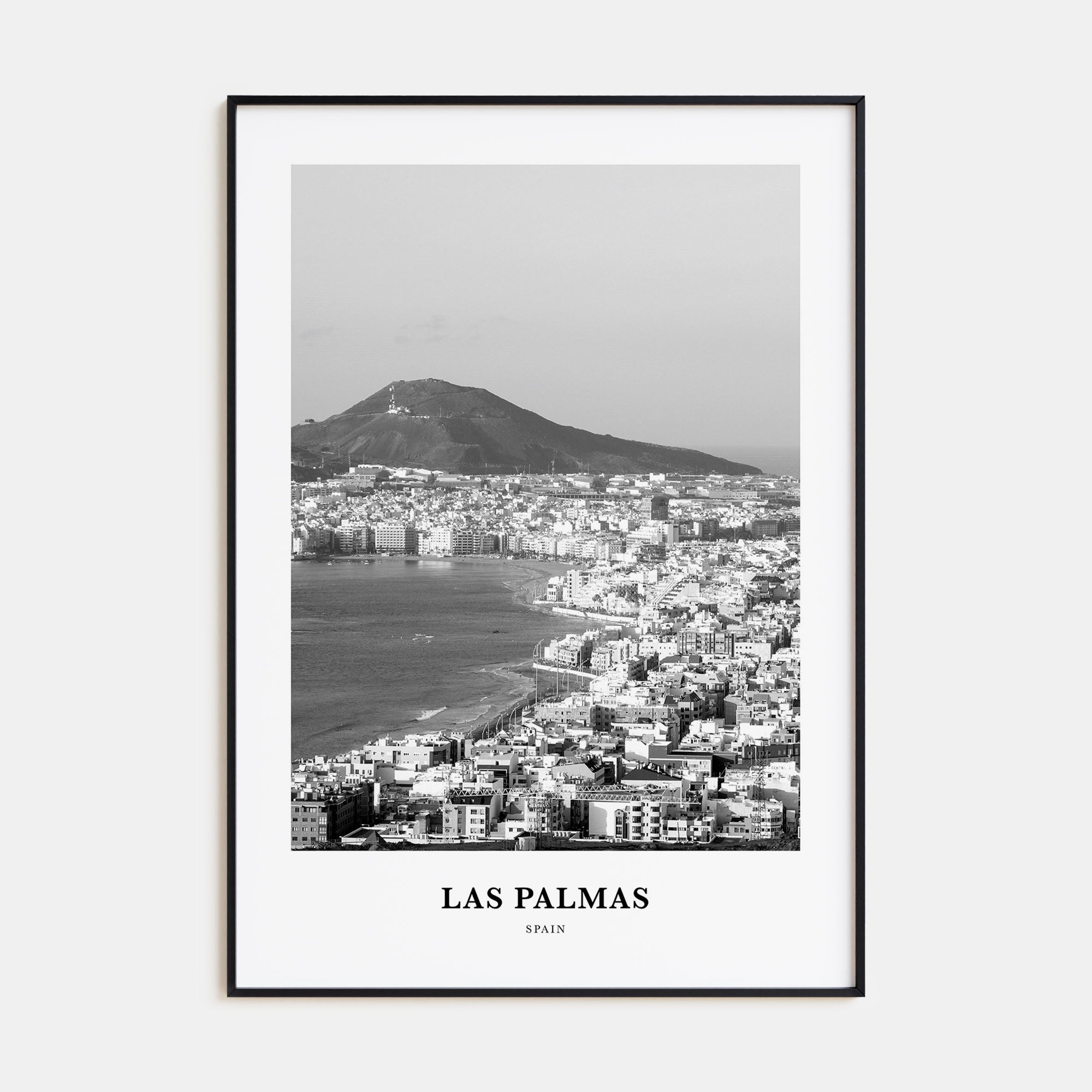 Las Palmas Portrait B&W Poster