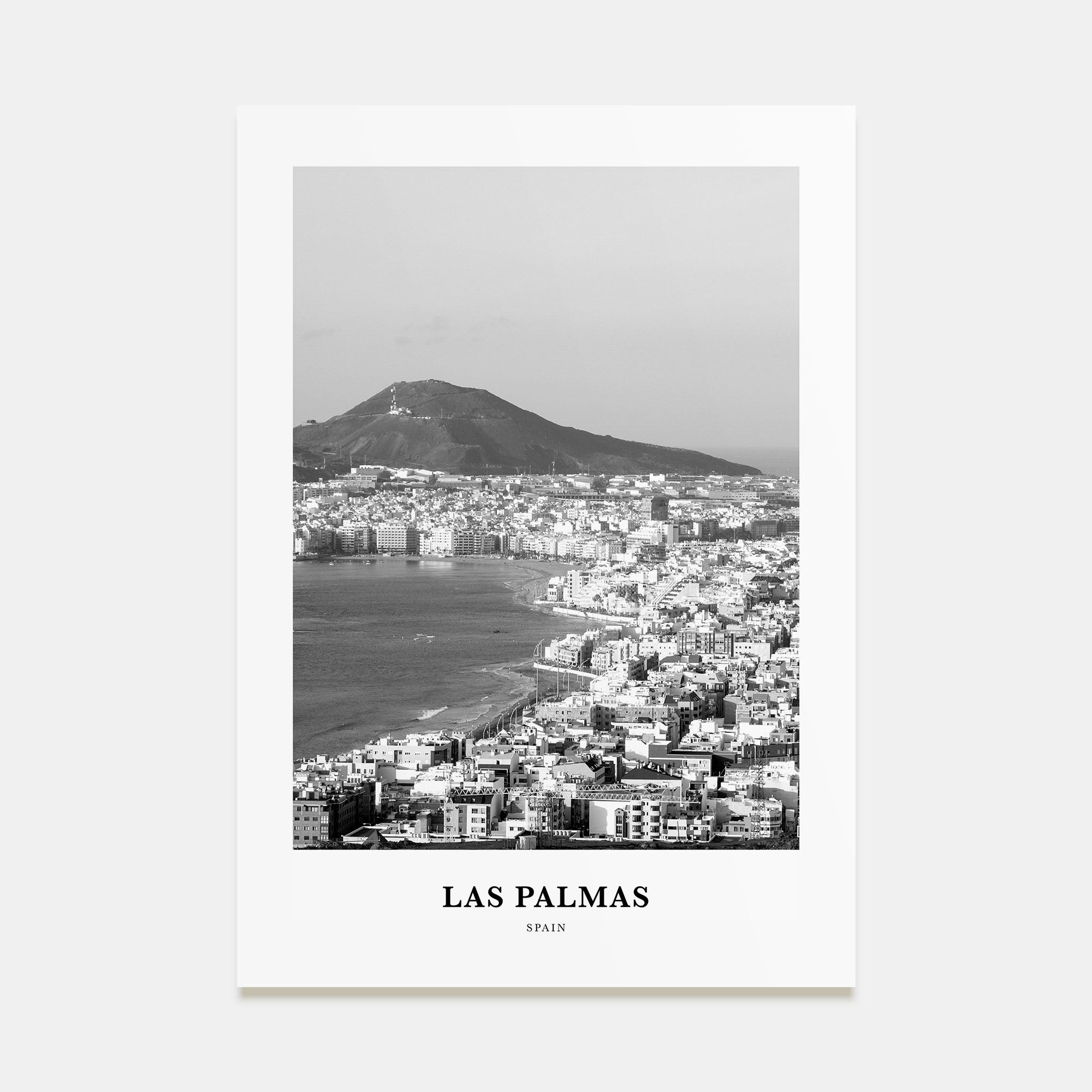 Las Palmas Portrait B&W Poster
