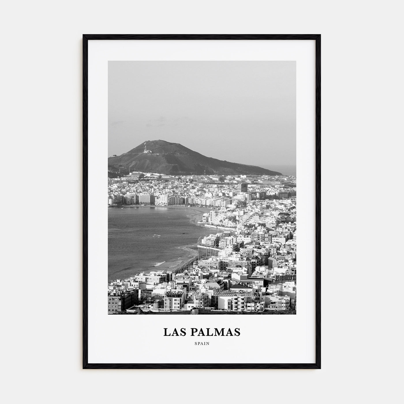 Las Palmas Portrait B&W Poster