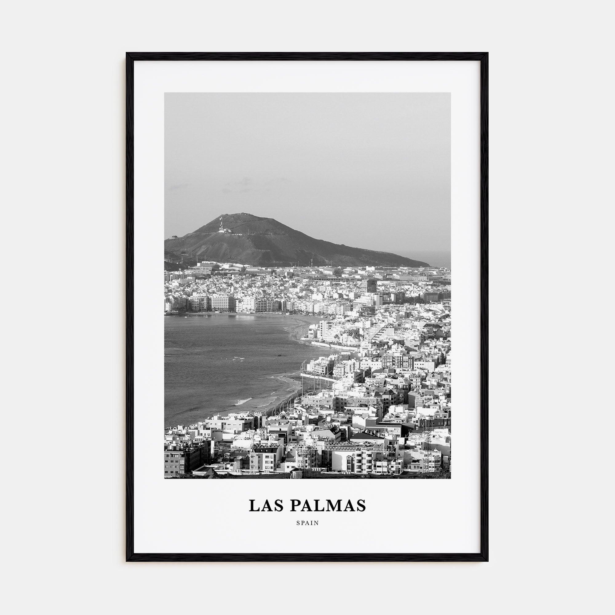 Las Palmas Portrait B&W Poster