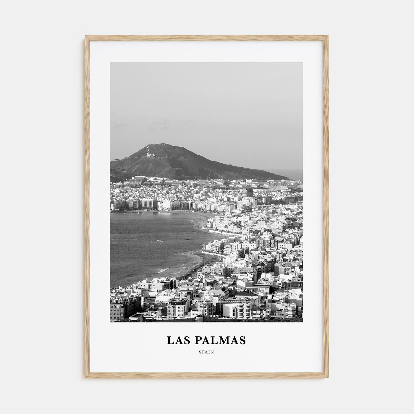 Las Palmas Portrait B&W Poster