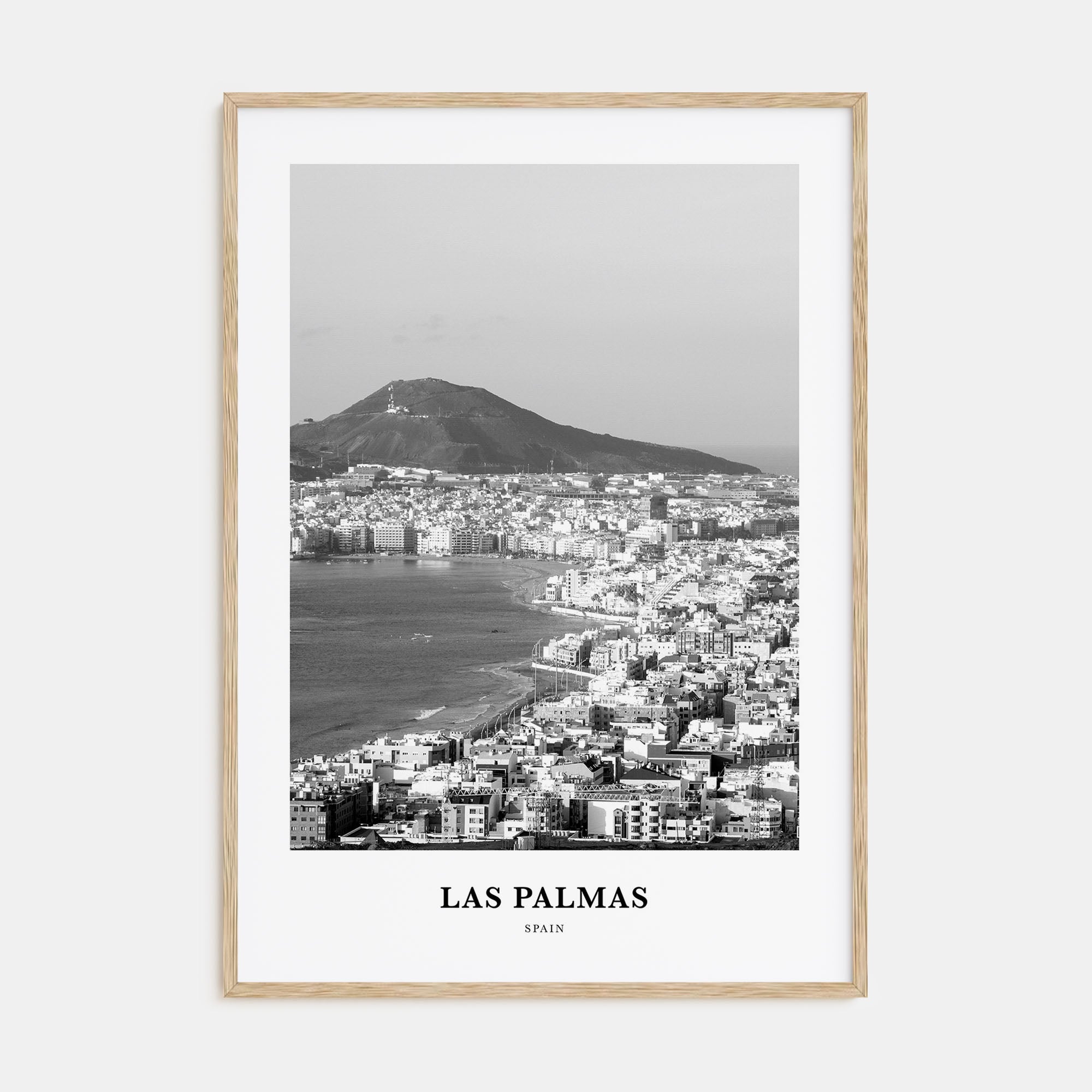 Las Palmas Portrait B&W Poster