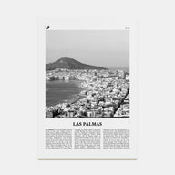 Las Palmas Travel B&W Poster