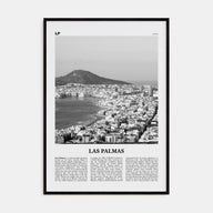Las Palmas Travel B&W Poster