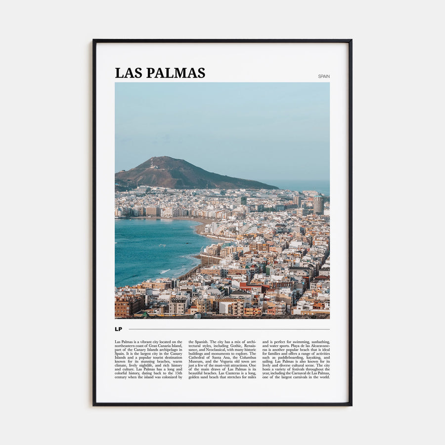Las Palmas Travel Color Poster