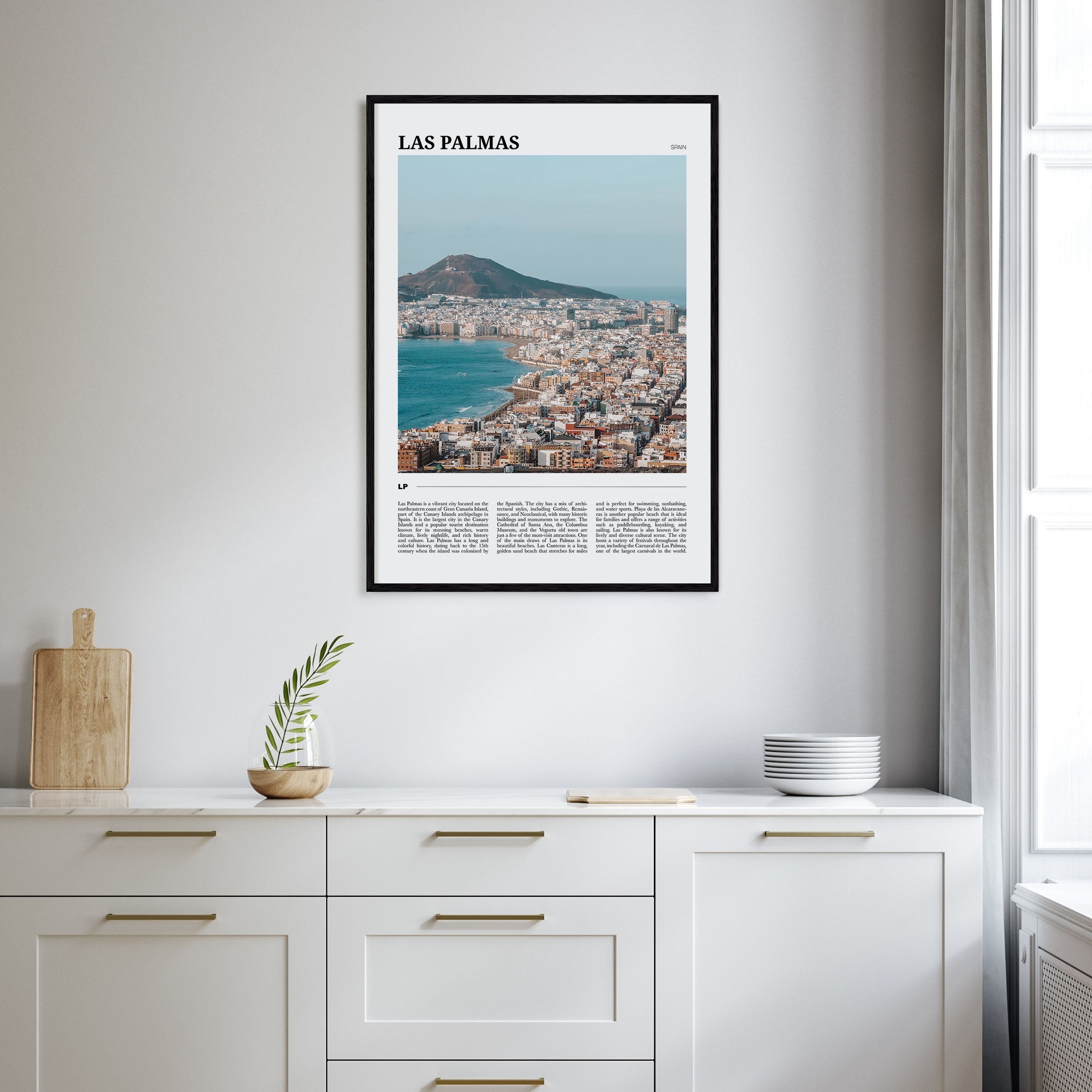 Las Palmas Travel Color Poster