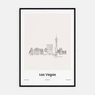 Las Vegas Drawn Poster