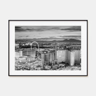 Las Vegas Landscape B&W Poster