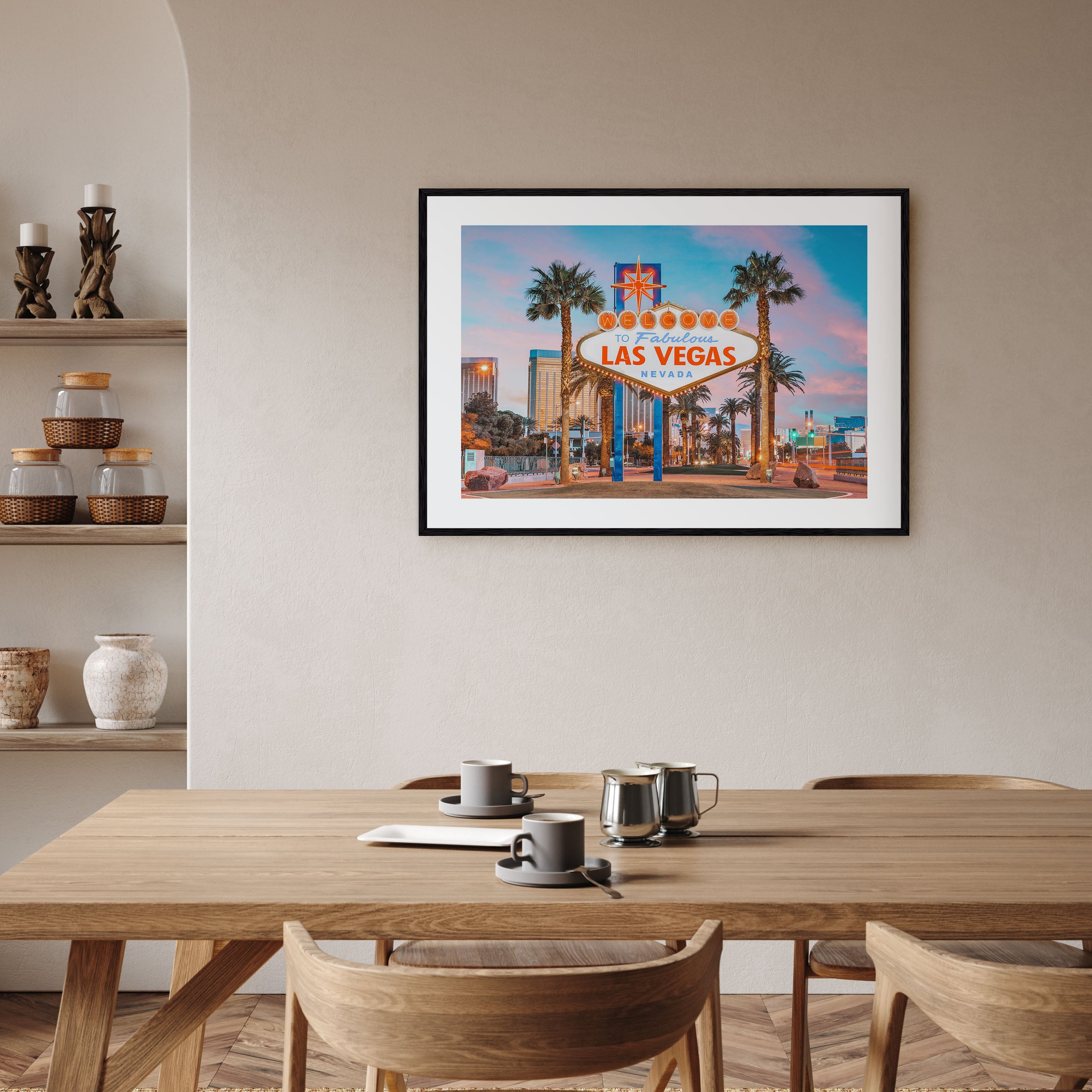 Las Vegas Landscape Color Poster
