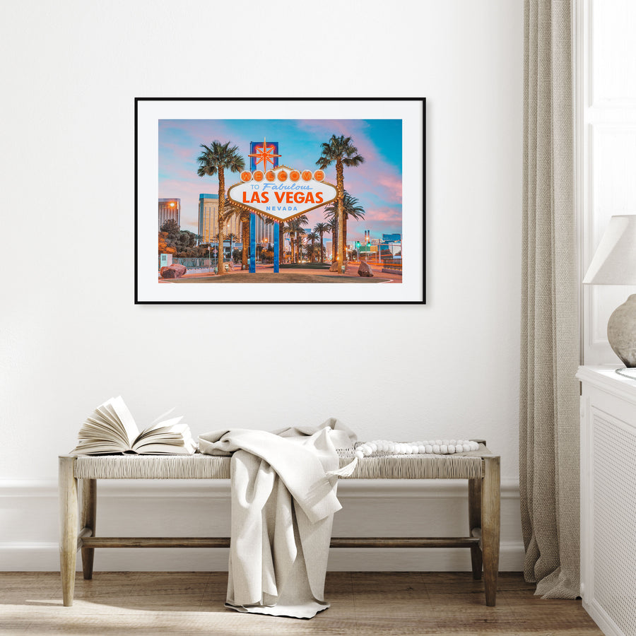 Las Vegas Landscape Color Poster