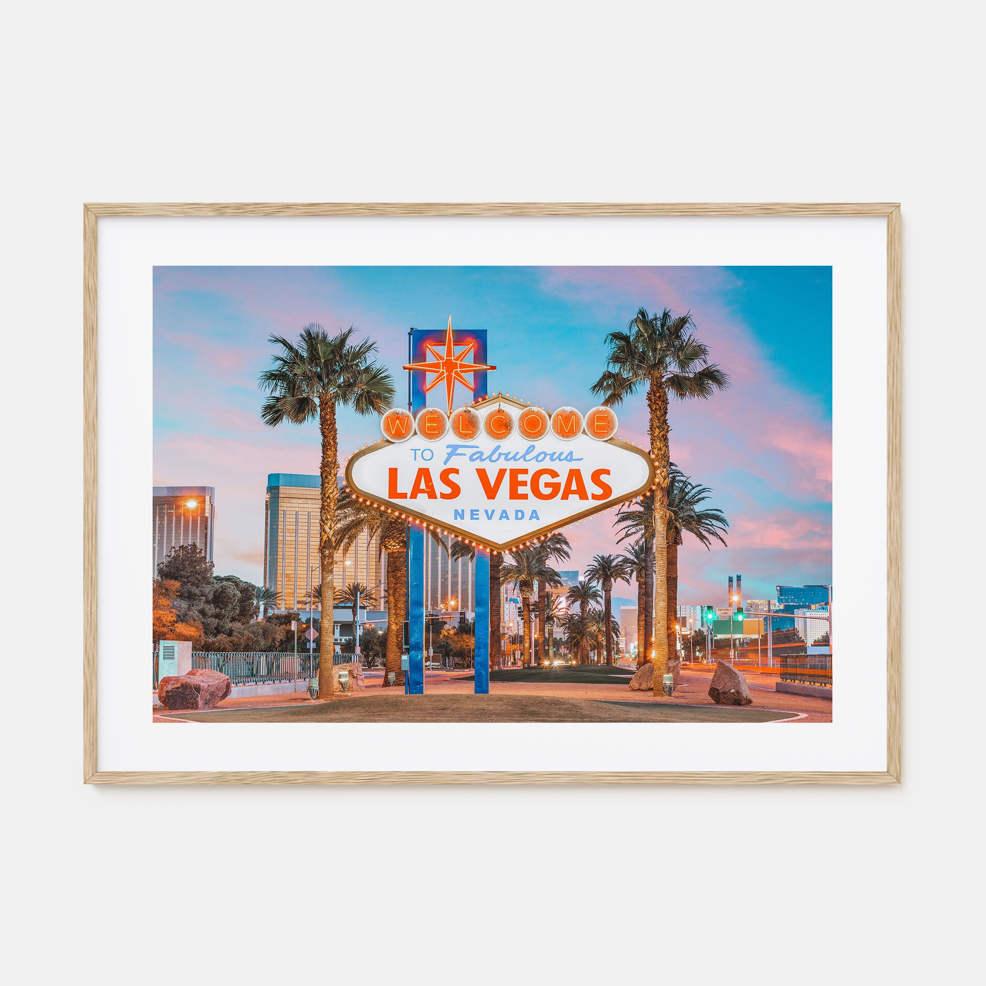 Las Vegas Landscape Color Poster