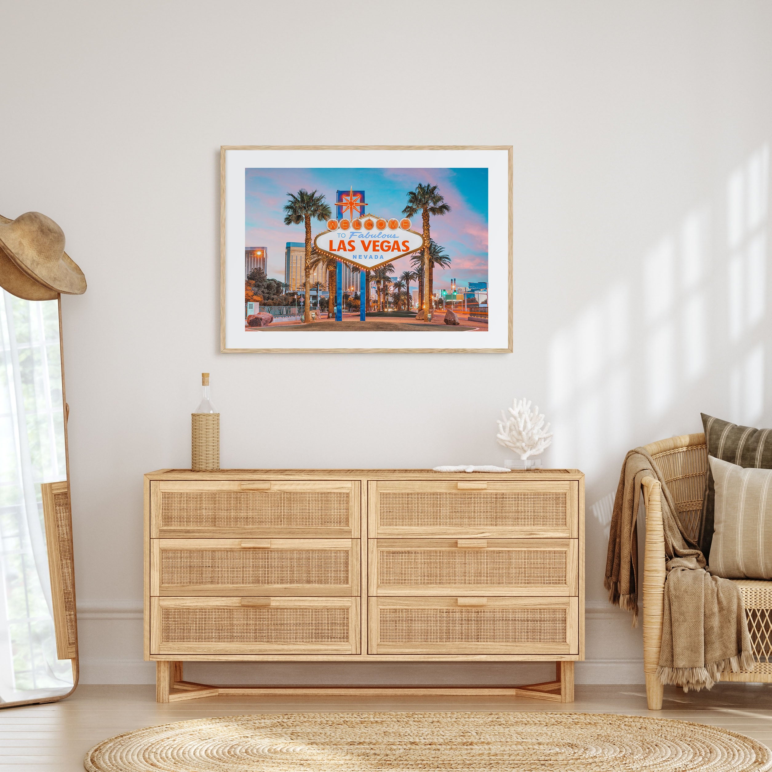 Las Vegas Landscape Color Poster
