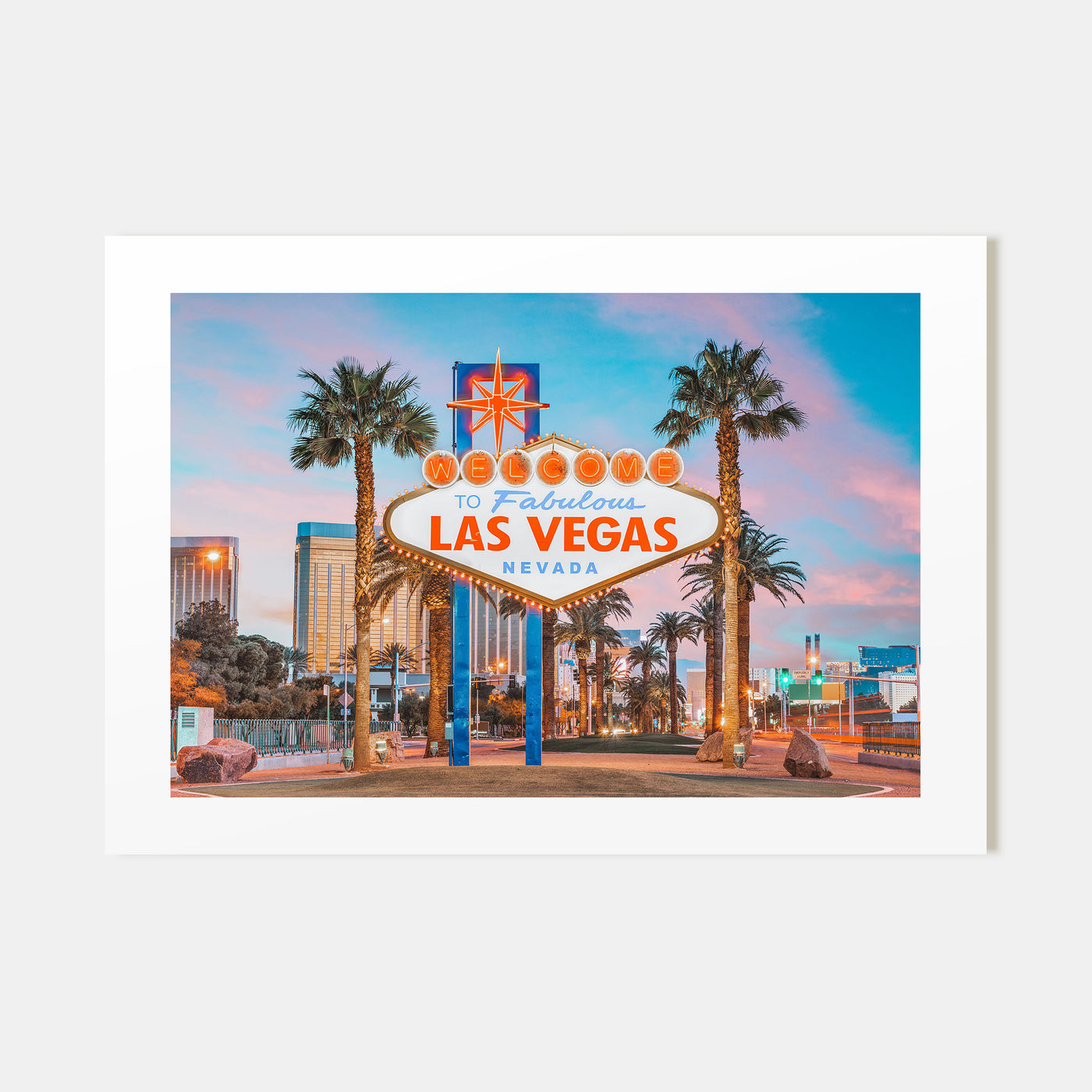 Las Vegas Landscape Color Poster