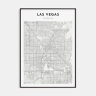 Las Vegas Map Portrait Poster