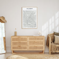 Las Vegas Map Portrait Poster