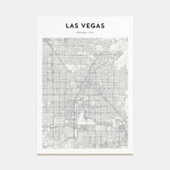 Las Vegas Map Portrait Poster