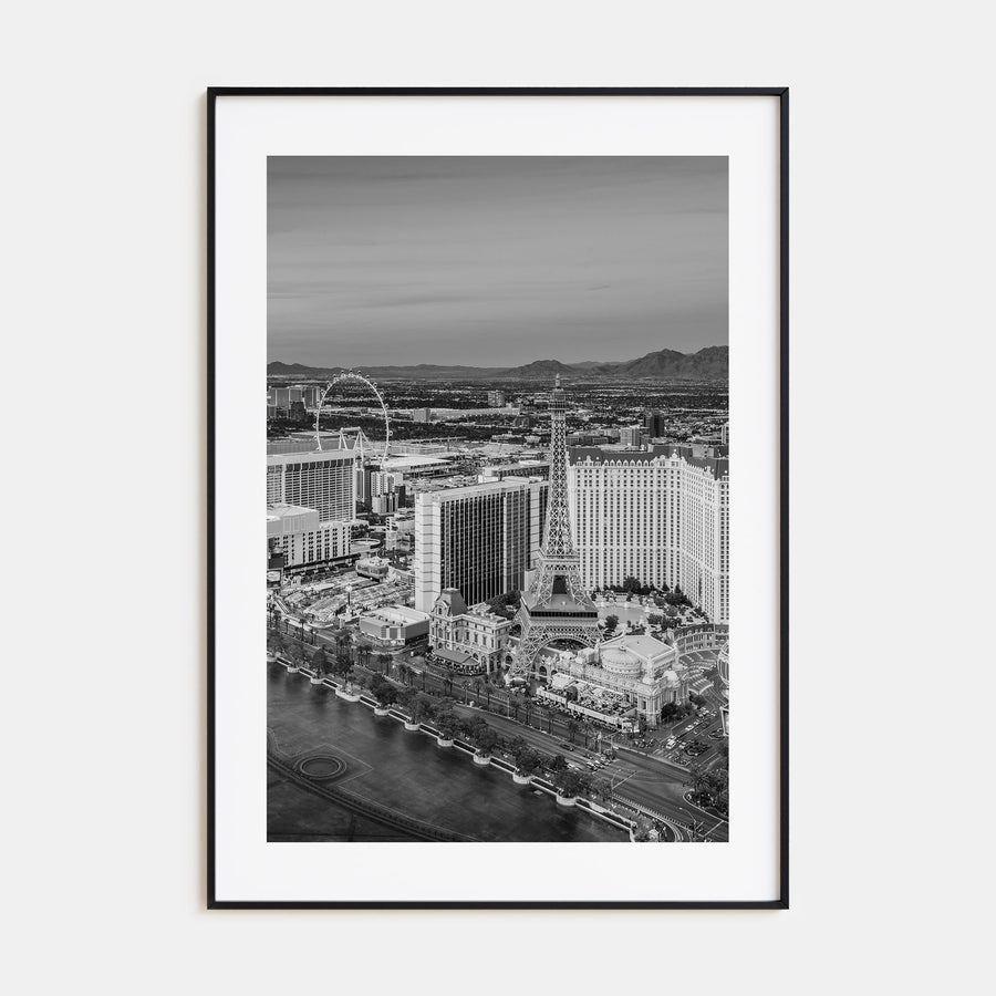 Las Vegas Photo B&W Poster