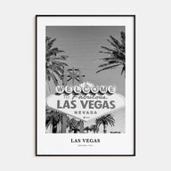 Las Vegas Portrait B&W No 1 Poster