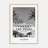 Las Vegas Portrait B&W No 1 Poster
