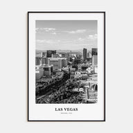 Las Vegas Portrait B&W No 2 Poster