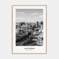 Las Vegas Portrait B&W No 2 Poster