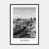 Las Vegas Portrait B&W No 2 Poster