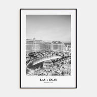 Las Vegas Portrait B&W No 4 Poster