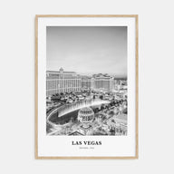 Las Vegas Portrait B&W No 4 Poster
