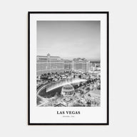 Las Vegas Portrait B&W No 4 Poster