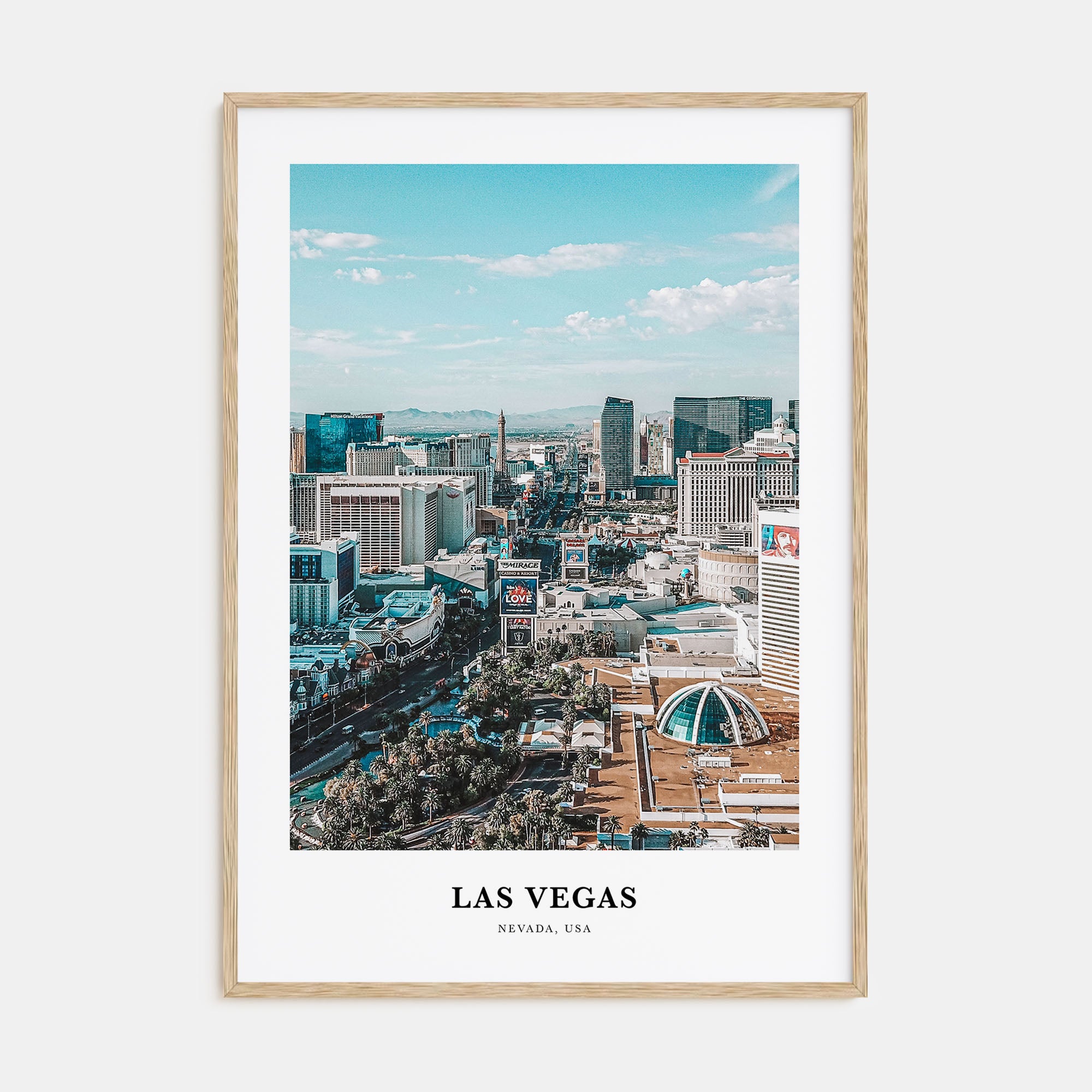 Las Vegas Portrait Color Poster