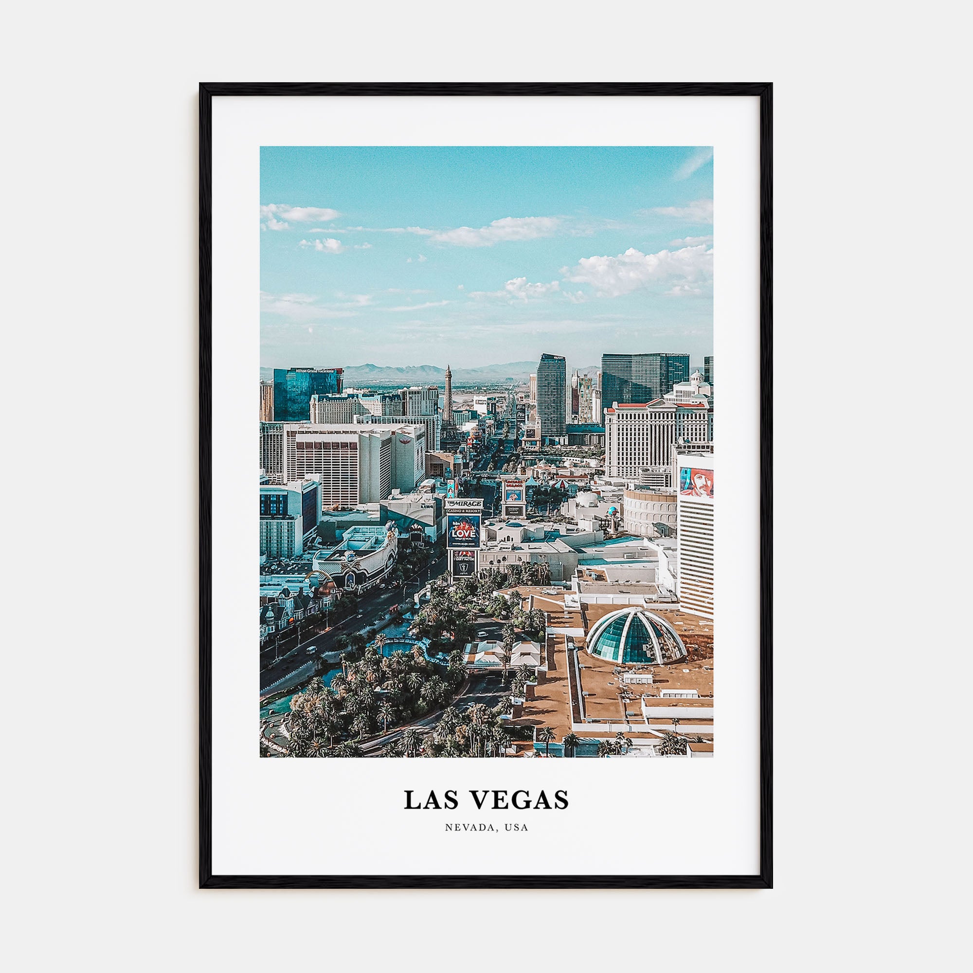 Las Vegas Portrait Color Poster