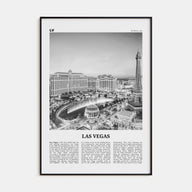 Las Vegas Travel B&W No 1 Poster