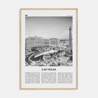 Las Vegas Travel B&W No 1 Poster