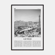 Las Vegas Travel B&W No 1 Poster