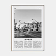 Las Vegas Travel B&W No 4 Poster