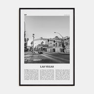 Las Vegas Travel B&W No 4 Poster