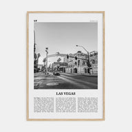 Las Vegas Travel B&W No 4 Poster