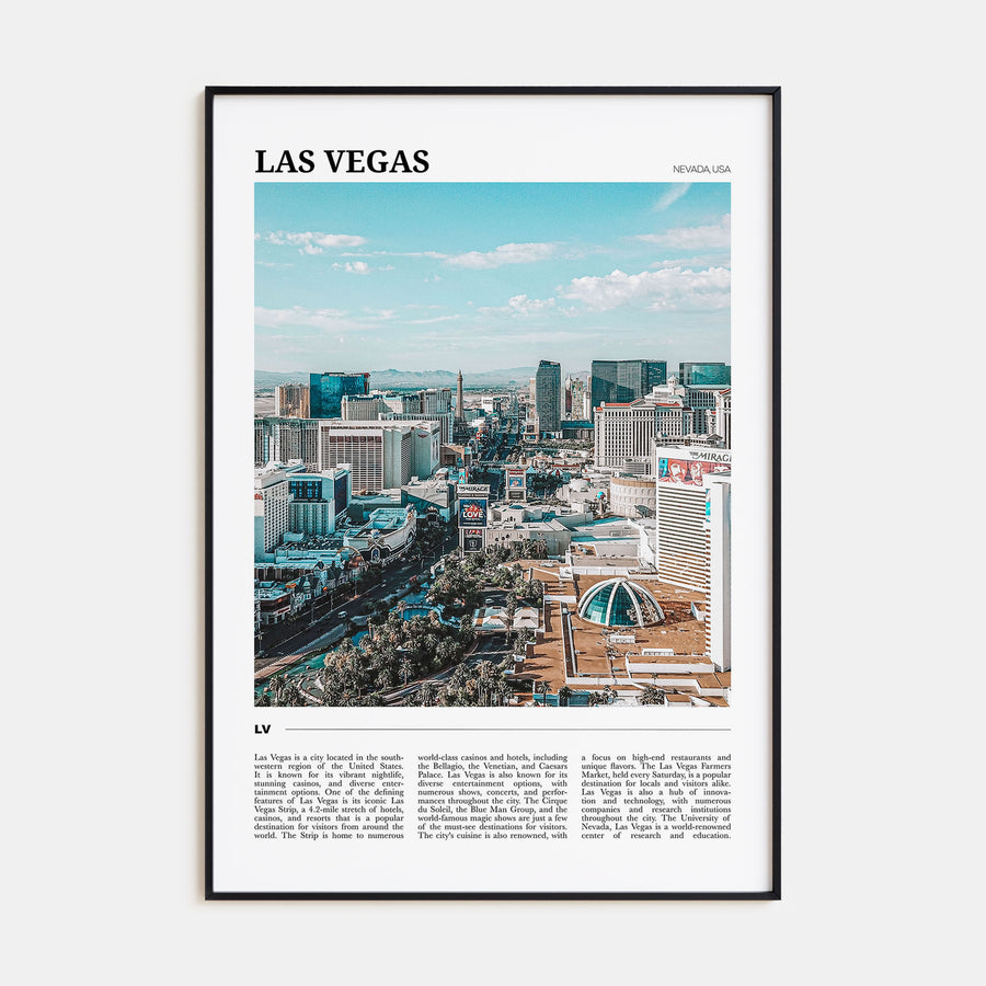 Las Vegas Travel Color Poster