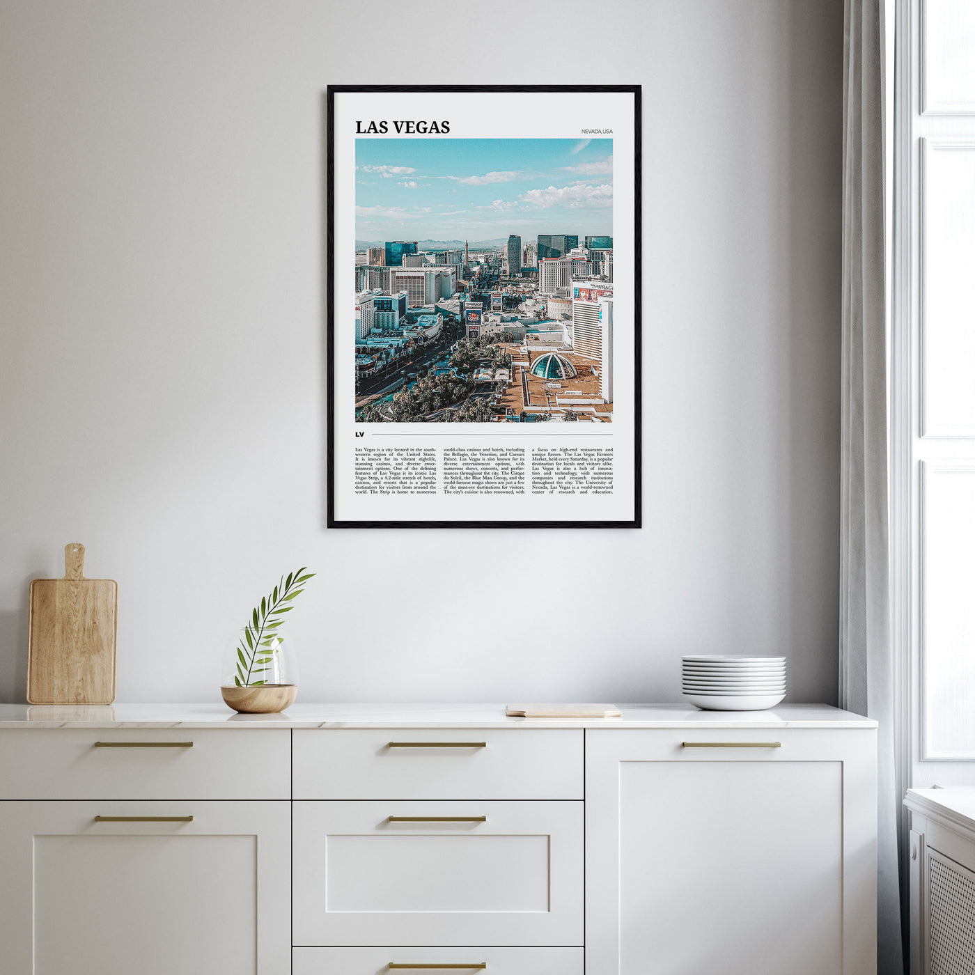 Las Vegas Travel Color Poster