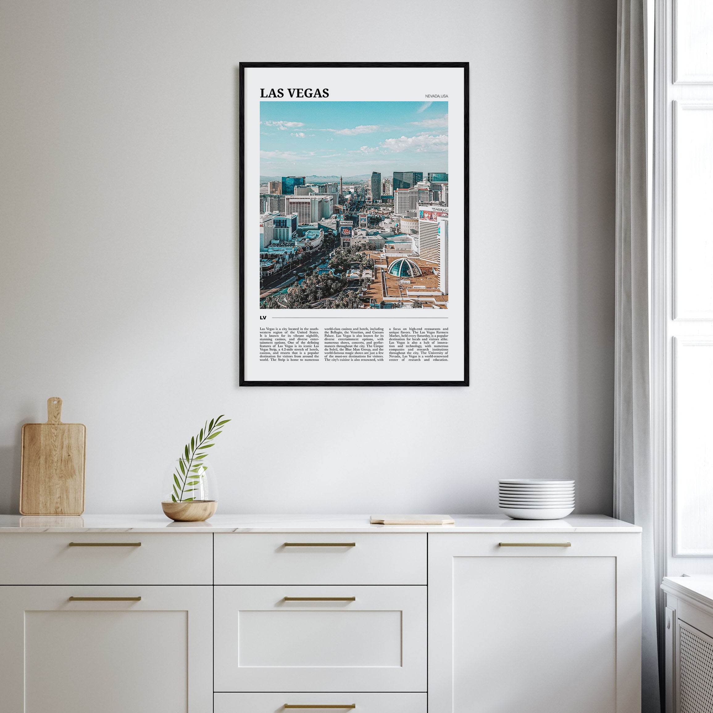 Las Vegas Travel Color Poster