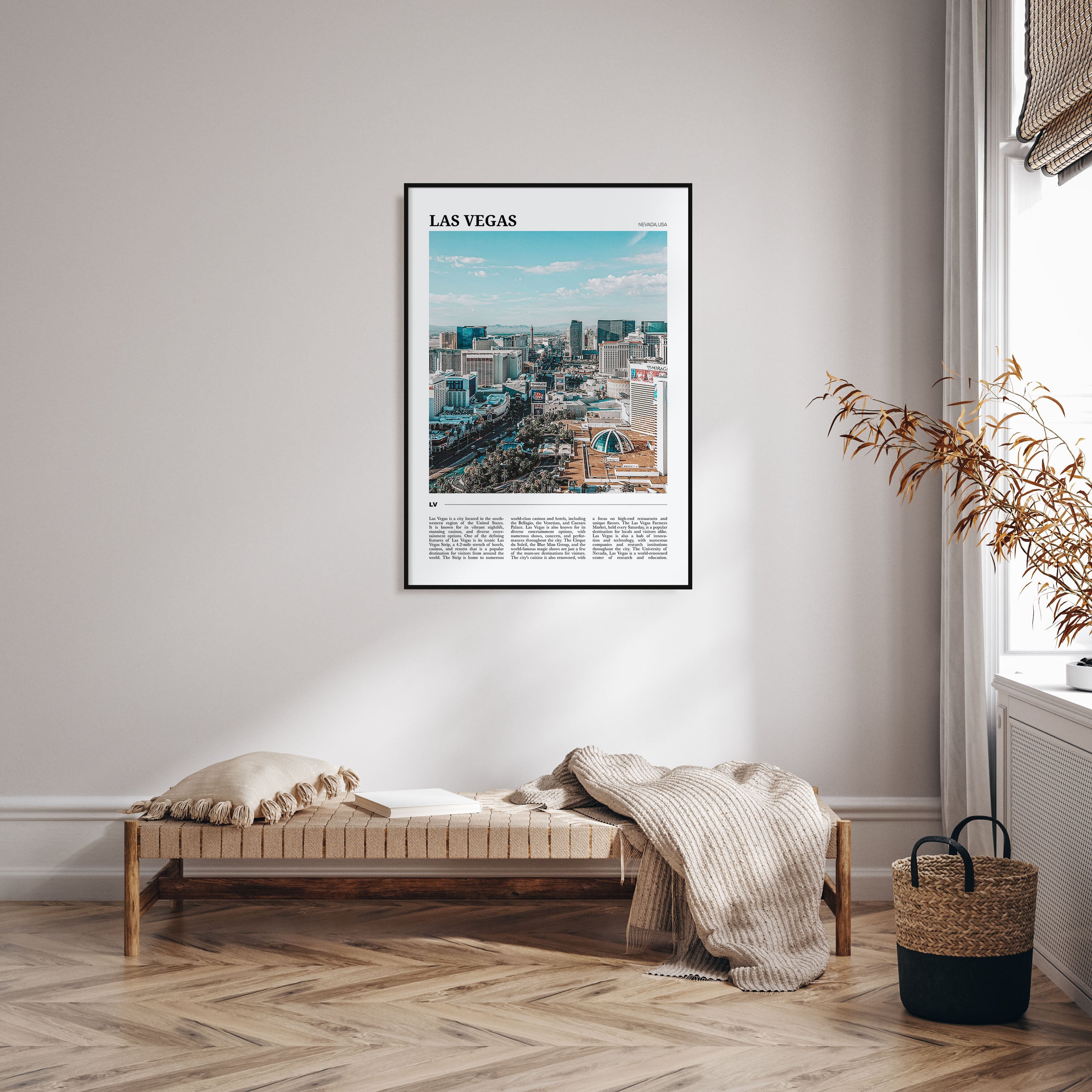 Las Vegas Travel Color Poster
