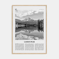 Lassen Peak Travel B&W Poster