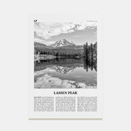 Lassen Peak Travel B&W Poster