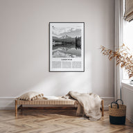 Lassen Peak Travel B&W Poster