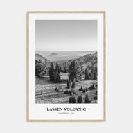 Lassen Volcanic National Park Portrait B&W Poster