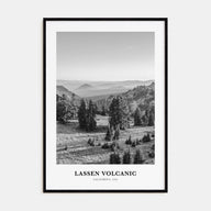 Lassen Volcanic National Park Portrait B&W Poster