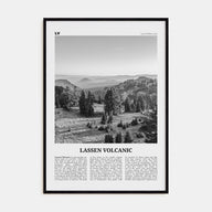 Lassen Volcanic National Park Travel B&W Poster