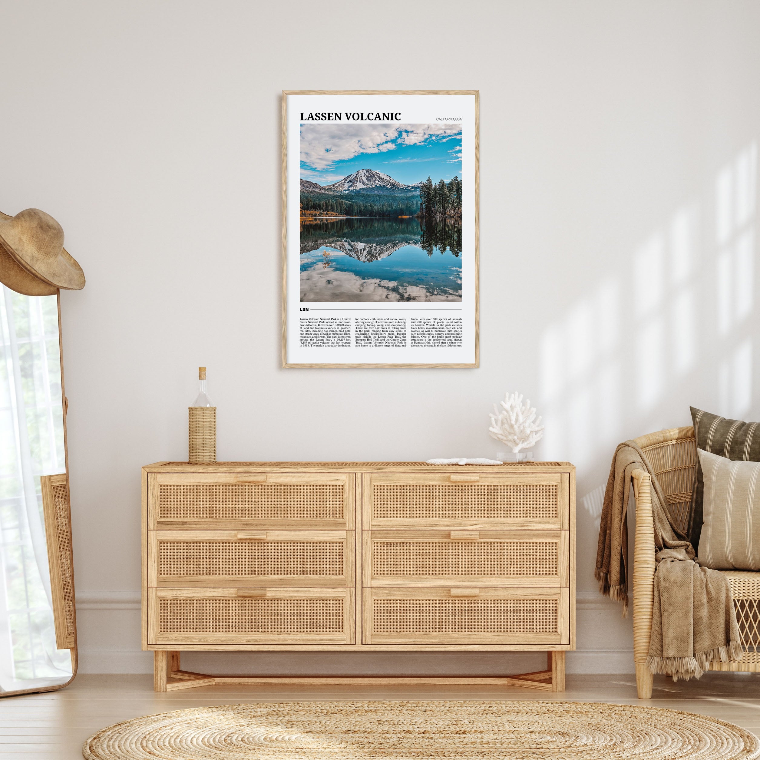 Lassen Volcanic National Park Travel Color Poster