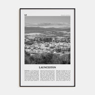 Launceston Travel B&W Poster